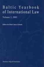 Baltic Yearbook of International Law 〈3〉