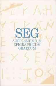 Supplementum Epigraphicum Graecum (Supplementum Epigraphicum Graecum) （Reprint）
