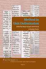 Method in Unit Delimitation (Pericope)