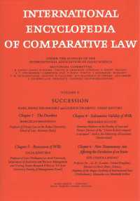 International Encyclopedia of Comparative Law, Instalment 43 (International Encyclopedia of Comparative Law)
