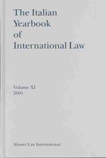 The Italian Yearbook of International Law 2001 〈11〉