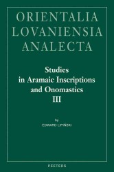 Studies in Aramaic Inscriptions and Onomastics II (Orientalia Lovaniensia Analecta)