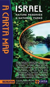 Map of Israel : Nature Reserves and National Parks
