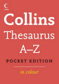 Collins Pocket Thesaurus A-z -- Paperback / softback （4 Revised）