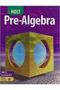 Pre-algebra, Grade 8 : Holt Pre-algebra
