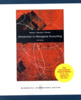 管理会計入門（第５版・テキスト）<br>Introduction to Managerial Accounting (ISE) （5TH）