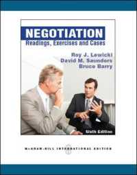 Negotiation: Readings, Exercises, and Cases (Int'l Ed) -- Paperback / softback （6 ed）
