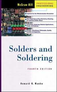 Solders and Soldering : Materials, Design, Production, and Analysis for Reliable Bonding （4 SUB）