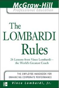 The Lombardi Rules (The Mcgraw-hill Professional Education Series) （Spiral）