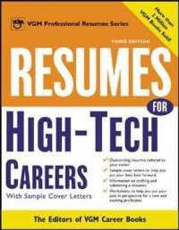 Resumes for High-Tech Careers : With Sample Cover Letters (Professional Resumes Series) （3 SUB）