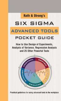 Rath & Strong's Six Sigma Advanced Tools Pocket Guide （Spiral）