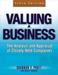 閉鎖会社の評価（第５版）<br>Valuing a Business : The Analysis and Appraisal of Closely Held Companies （5TH）