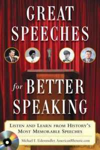 Great Speeches for Better Speaking (Book + Audio Cd) -- Book
