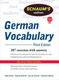 Schaum's Outline of German Vocabulary, 3ed （3RD）