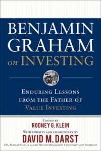 Ｂ．グラハムの投資論：バリュー投資の父からの永続的教訓<br>Benjamin Graham on Investing: Enduring Lessons from the Father of Value Investing