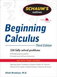 Schaum's Outline of Beginning Calculus, Third Edition （3RD）