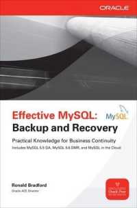 Effective MySQL: Backup and Recovery (Oracle (McGraw-Hill)")