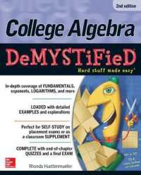 College Algebra DeMYSTiFieD (Demystified) （2ND）