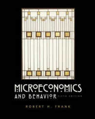 Microeconomics and Behavior / Frank, Robert H. - 紀伊國屋