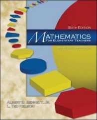 Mathematics for Elementary Teachers : An Activity Approach : Spiral （6 PCK）