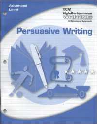 High-Performance Writing Advanced Level, Persuasive Writing (Dodds Writing Program)