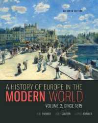 A History of Europe in the Modern World, Volume 2 （11TH）