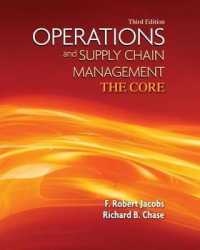 Operations and Supply Chain Management: the Core with Connect Plus （3RD）