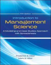 Introduction to Management Science : A Modeling and Cases Studies Approach with Spreadsheets （5 PCK HAR/）