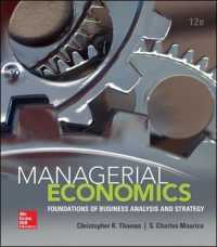 Managerial Economics : Foundations of Business Analysis and Strategy (The Mcgraw-hill Economics Series) （12TH）