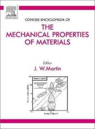 材料の力学的特性事典<br>Concise Encyclopedia of the Mechanical Properties of Materials