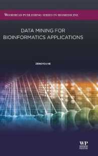 バイオインフォマティクスの応用のためのデータマイニング<br>Data Mining for Bioinformatics Applications