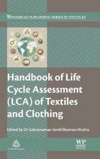Handbook of Life Cycle Assessment (LCA) of Textiles and Clothing (Woodhead Publishing Series in Textiles)
