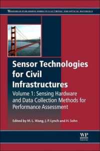 Sensor Technologies for Civil Infrastructures : Sensing Hardware and Data Collection Methods for Performance Assessment (Woodhead Publishing Series in 〈1〉 （Reprint）
