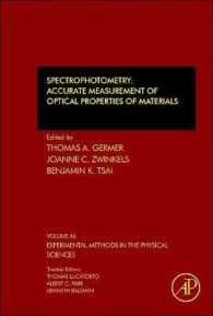 Spectrophotometry : Accurate Measurement of Optical Properties of Materials (Experimental Methods in the Physical Sciences)