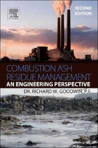 焼却灰残留物管理：工学的観点（第２版）<br>Combustion Ash Residue Management : An Engineering Perspective （2ND）