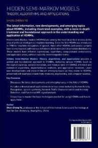 隠れセミマルコフモデル：理論・アルゴリズム・応用<br>Hidden Semi-Markov Models : Theory, Algorithms and Applications
