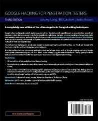 Google Hacking for Penetration Testers （3RD）