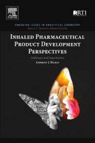 Inhaled Pharmaceutical Product Development Perspectives : Challenges and Opportunities (Emerging Issues in Analytical Chemistry)