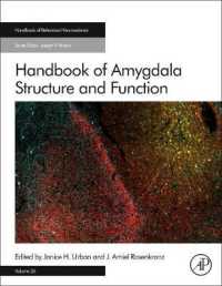 扁桃の構造と機能ハンドブック<br>Handbook of Amygdala Structure and Function (Handbook of Behavioral Neuroscience)