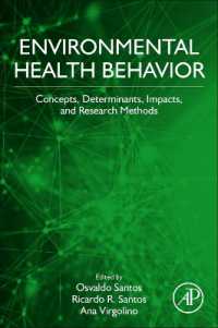 Environmental Health Behavior : Concepts, Determinants, and Impacts