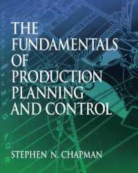 Fundamentals of Production Planning and Control / Chapman, Stephen