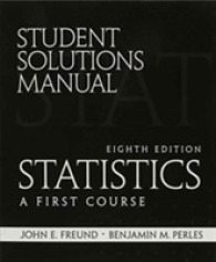 student Solutions Manual for Statistics : A First Course （8TH）