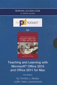 Pdtoolkit -- 12-month Extension Standalone Access Card (Cs Only) -- for Teaching and Learning with Microsoft Office 2010 and Office 2011 for Mac -- On