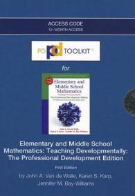 Elementary and Middle School Mathematics Pdtoolkit Access Card : Teaching Developmentally: the Professional Development Edition （PSC）