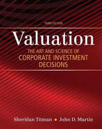 Valuation : The Art and Science of Corporate Investment Decisions （3RD）