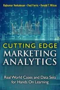 Cutting-Edge Marketing Analytics : Real World Cases and Data Sets for Hands on Learning