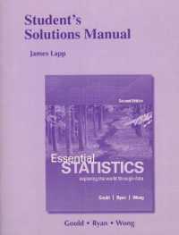 Student's Solutions Manual for Essential Statistics （2ND）