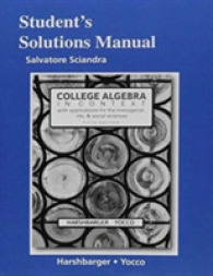 Student's Solutions Manual for College Algebra in Context （5TH）