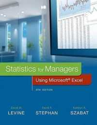 Statistics for Managers Using Microsoft Excel （8 HAR/PSC）