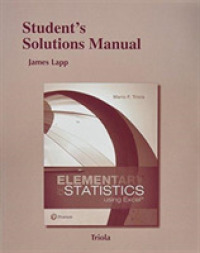 Student's Solutions Manual for Elementary Statistics Using Excel （6TH）